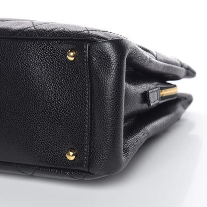 Chanel Caviar Quilted CC Timeless Soft Tote Black 6 of 10