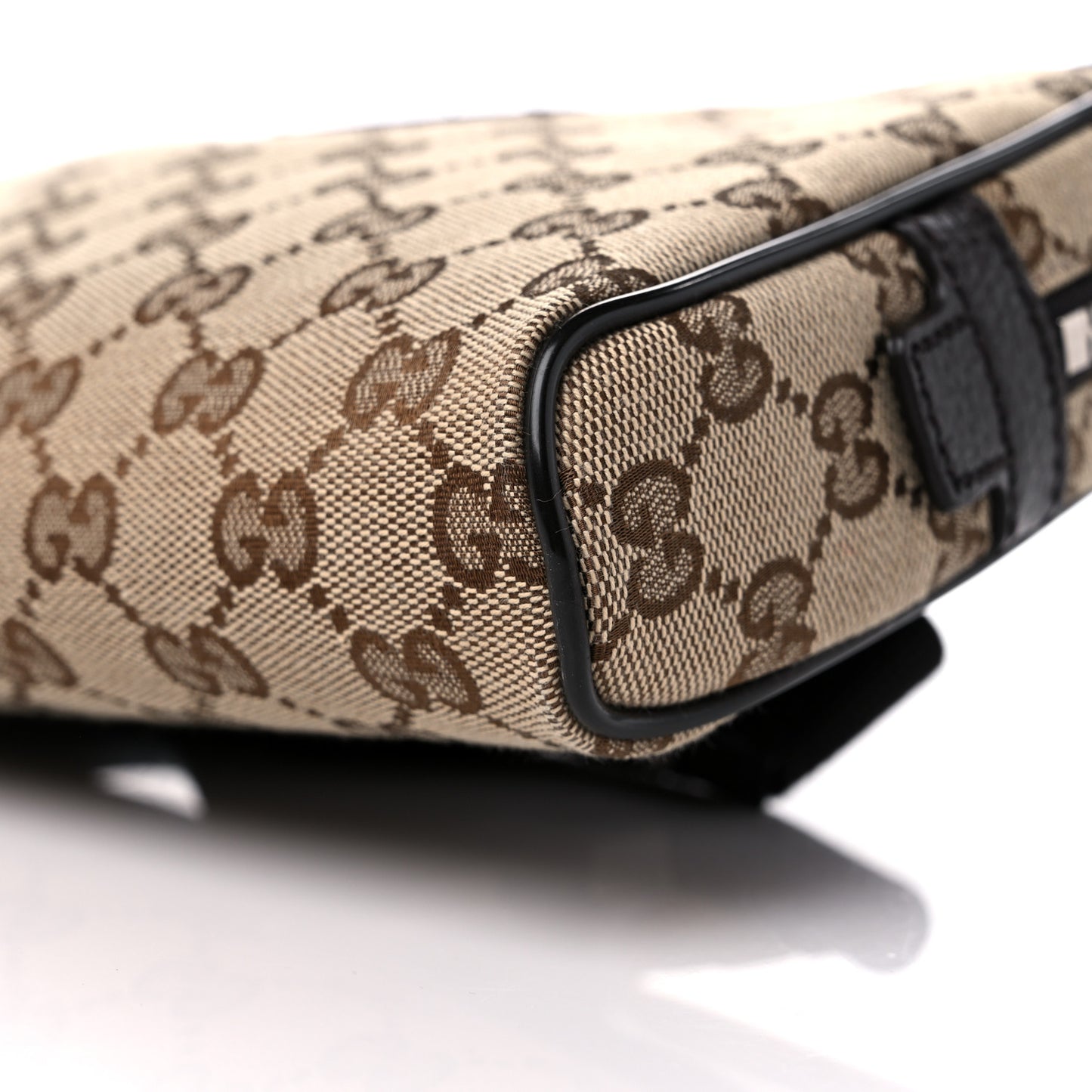 Monogram Dollar Calfskin Belt Bag Beige Ebony Testa di Moro Marrone Scuro