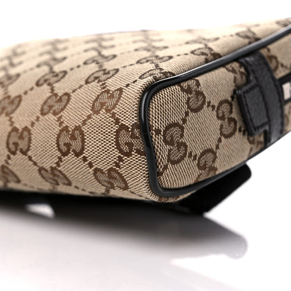 Gucci Monogram Dollar Calfskin Belt Bag Beige Ebony Testa di Moro Marrone Scuro 9 of 10