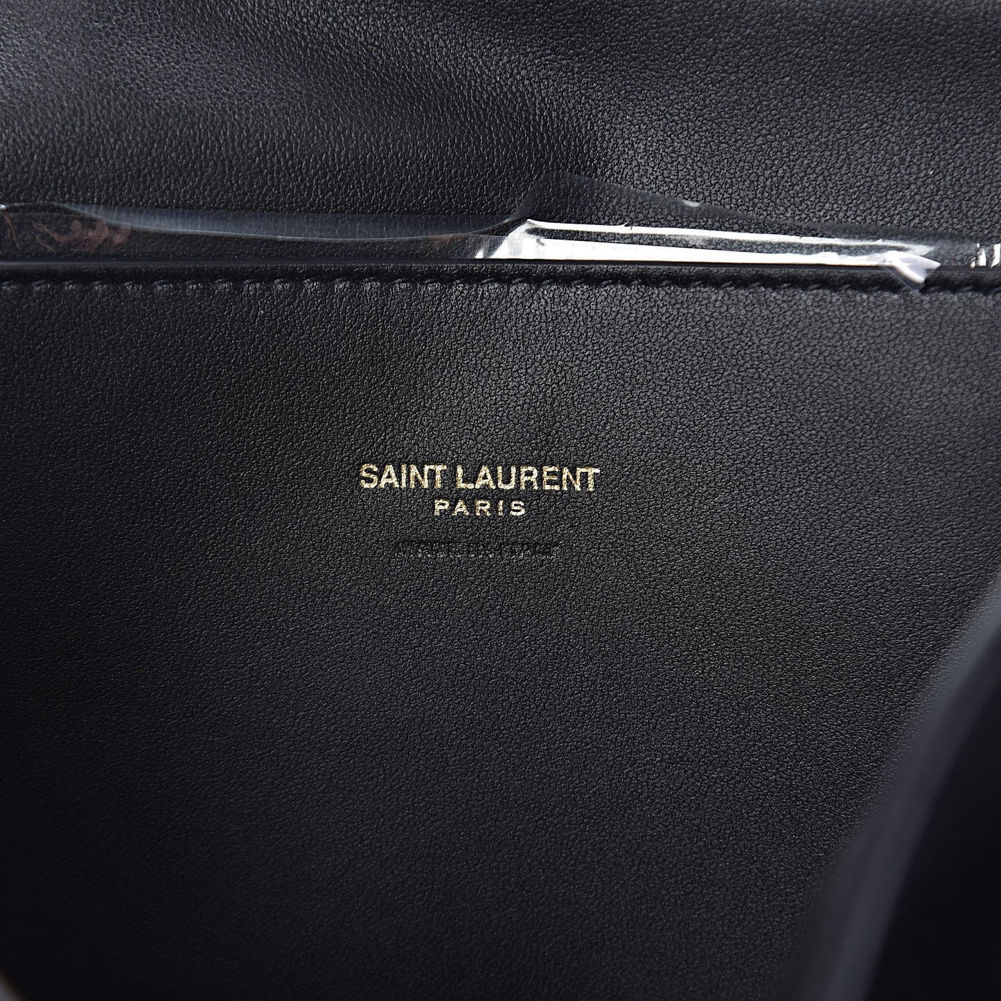 Smooth Calfskin Suede Medium Reversible Monogram Kate Satchel Black