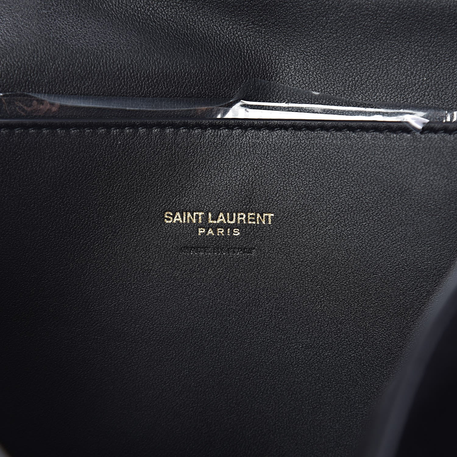 Saint Laurent Smooth Calfskin Suede Medium Reversible Monogram Kate Satchel Black 7 of 11