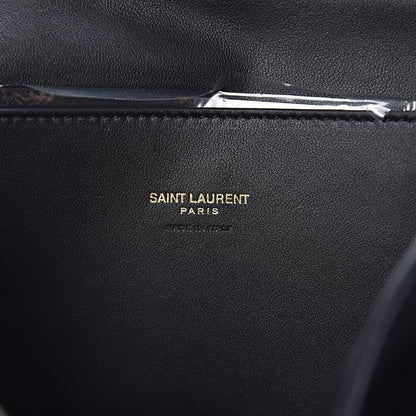 Saint Laurent Smooth Calfskin Suede Medium Reversible Monogram Kate Satchel Black 7 of 11