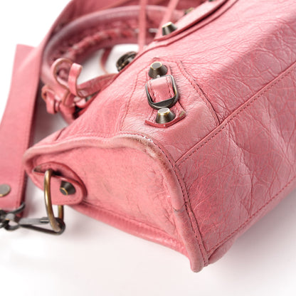 Balenciaga Agneau Classic Hardware Mini City Rose Bombon Raspberry 12 of 26