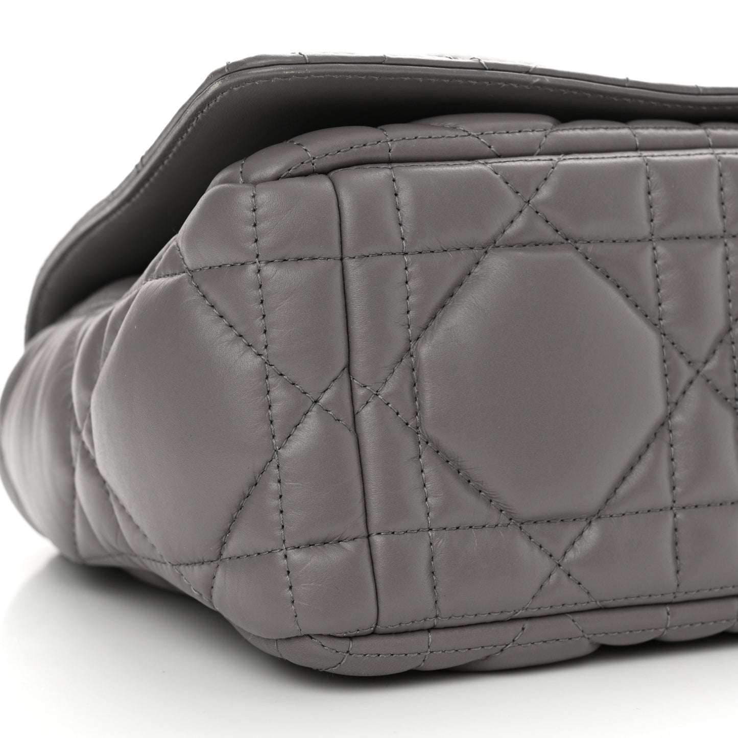 Calfskin Macrocannage Medium Caro Bag Iron Grey