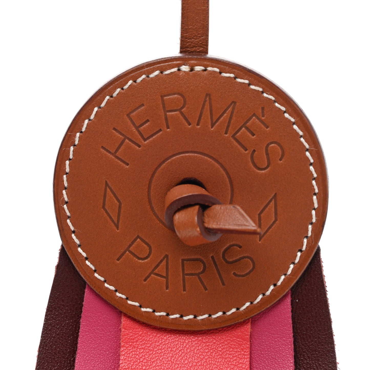 Vache Hunter Milo Lambskin Paddock Flot Bag Charm Rose Shocking Rouge H Rose Jaipur