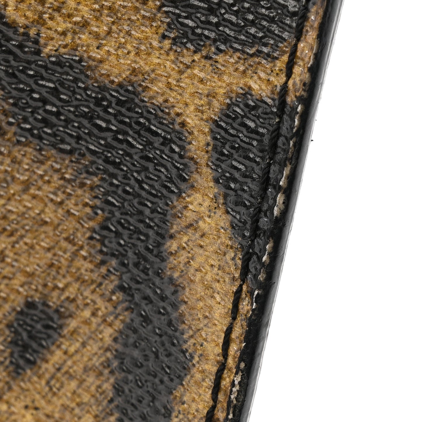 Calfskin Wild Animal Print Twist Shoulder Bag MM
