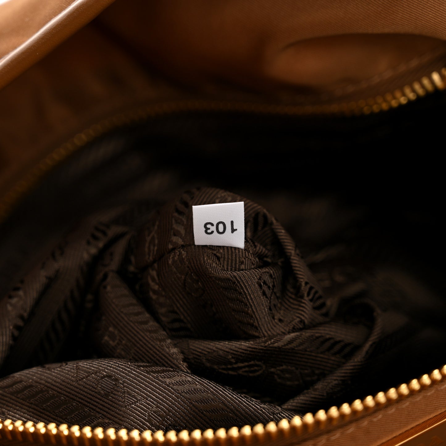 Re-Nylon Triangle Large Mariner Shoulder Bag Brandy