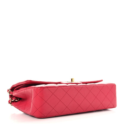 Chanel Caviar Quilted Medium Double Flap Dark Pink 4 of 10