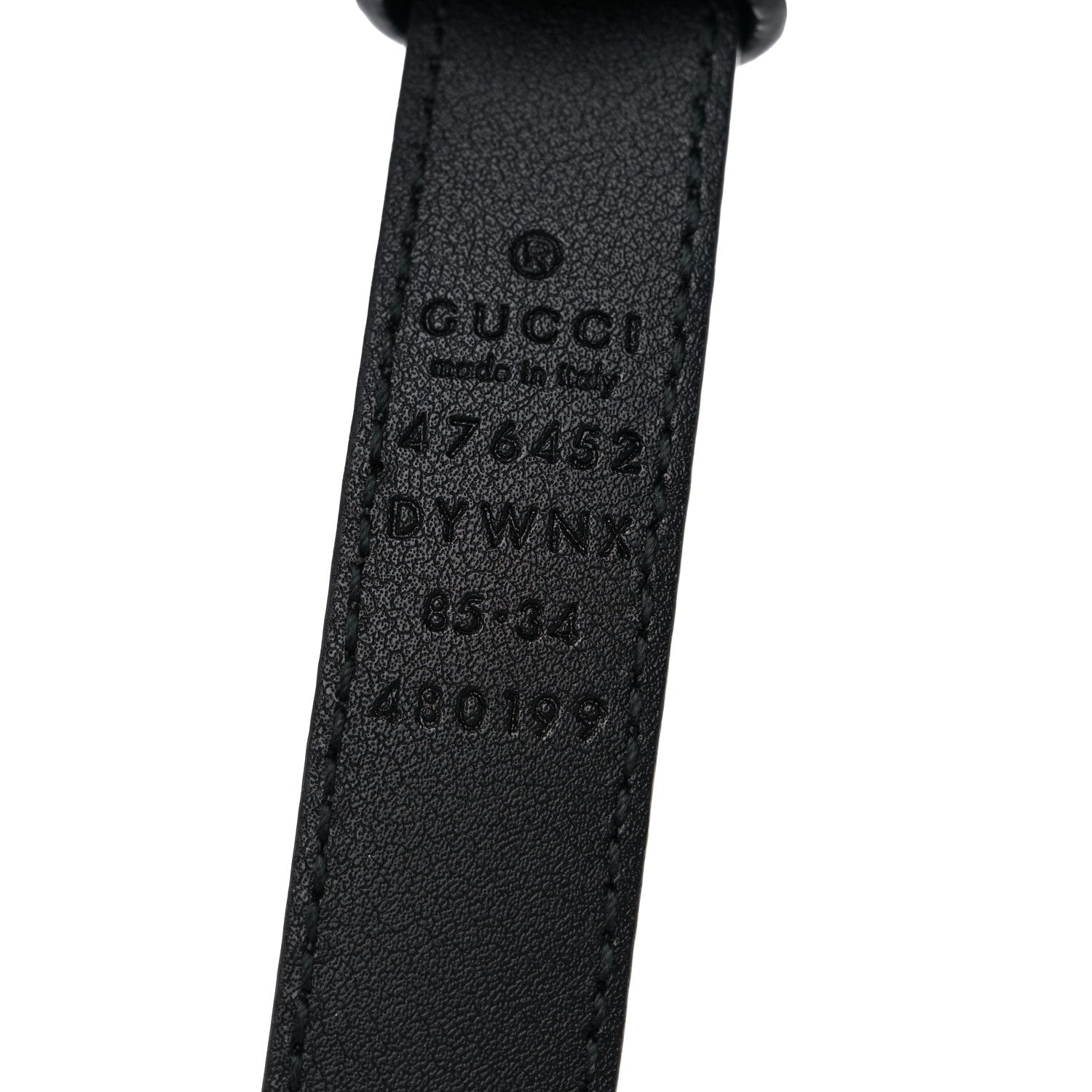 Gucci Calfskin Queen Margaret Bee Belt 85 34 Black 3 of 7