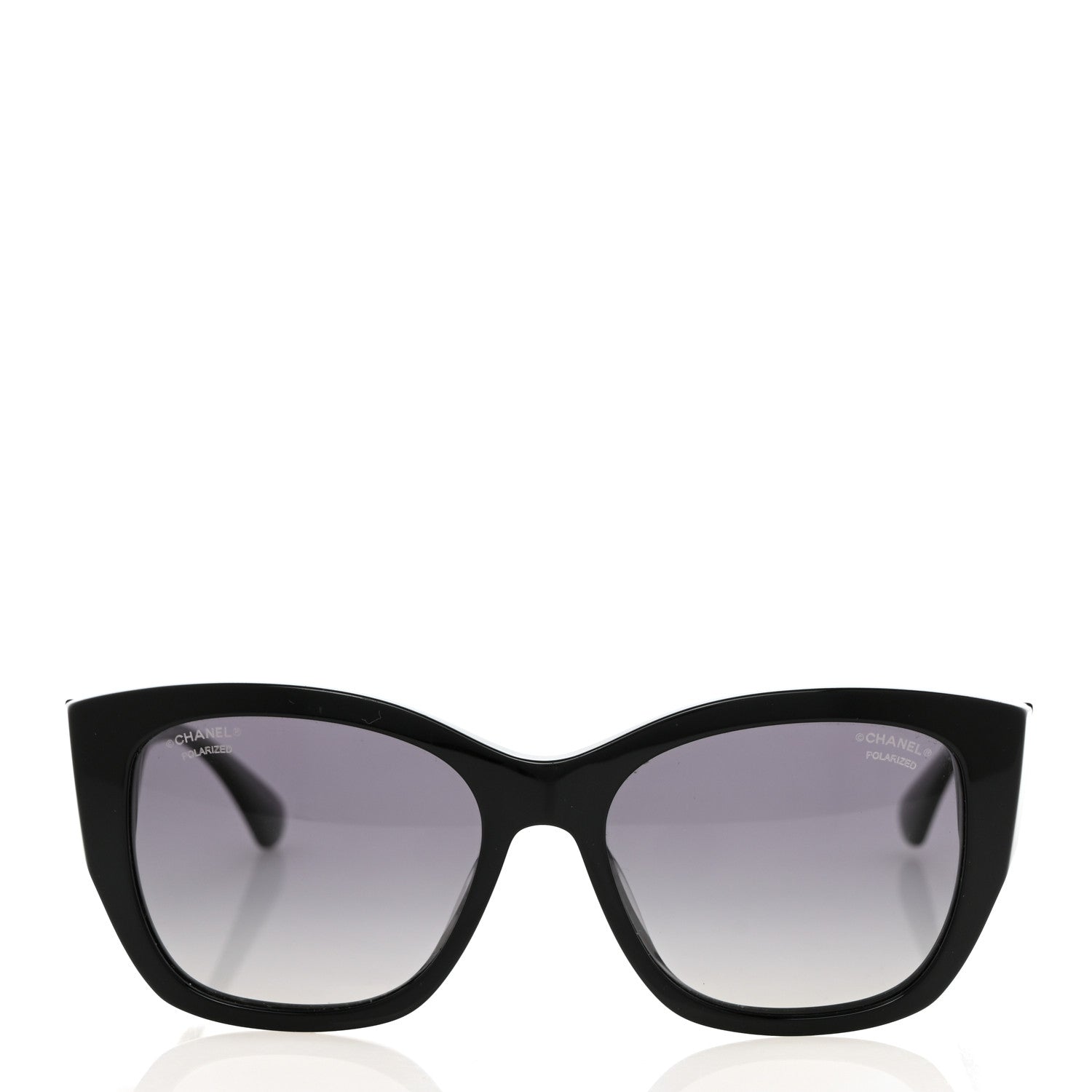 Chanel Acetate Polarized Butterfly Signature CC Sunglasses 5429-A Black 2 of 7
