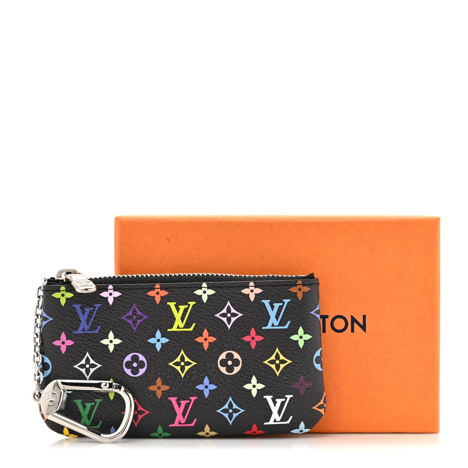 Louis Vuitton LV X TM Monogram Multicolor Key Pouch Black 7 of 7