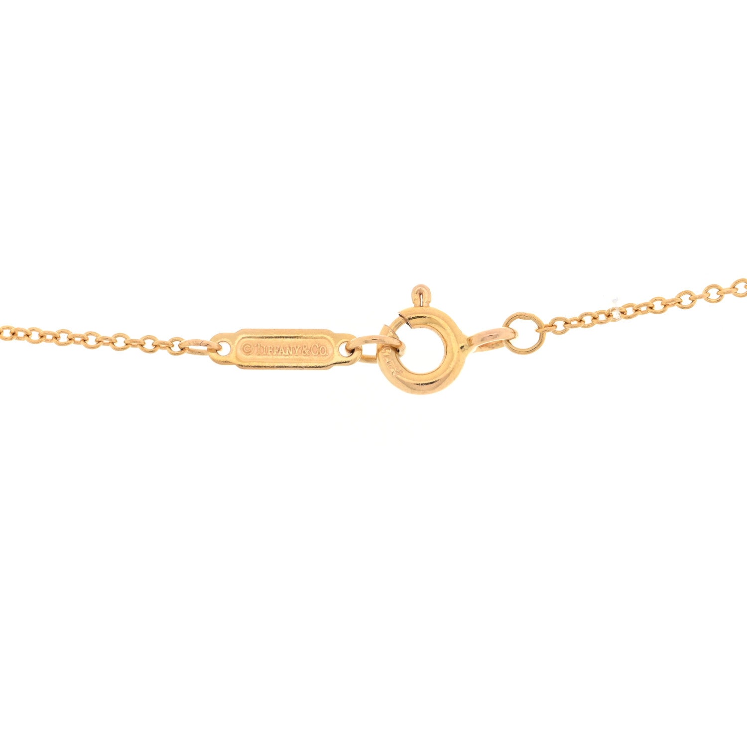 Tiffany 18K Rose Gold Diamond Atlas Pierced Pendant Necklace 4 of 5