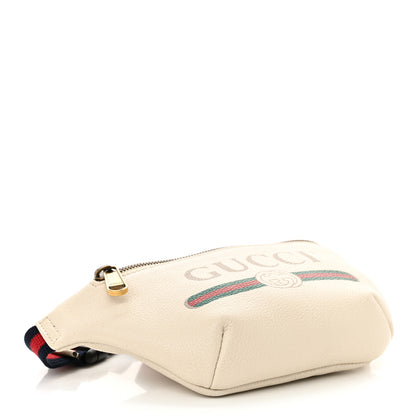 Gucci Grained Calfskin Small Logo Belt Bag White 4 of 12