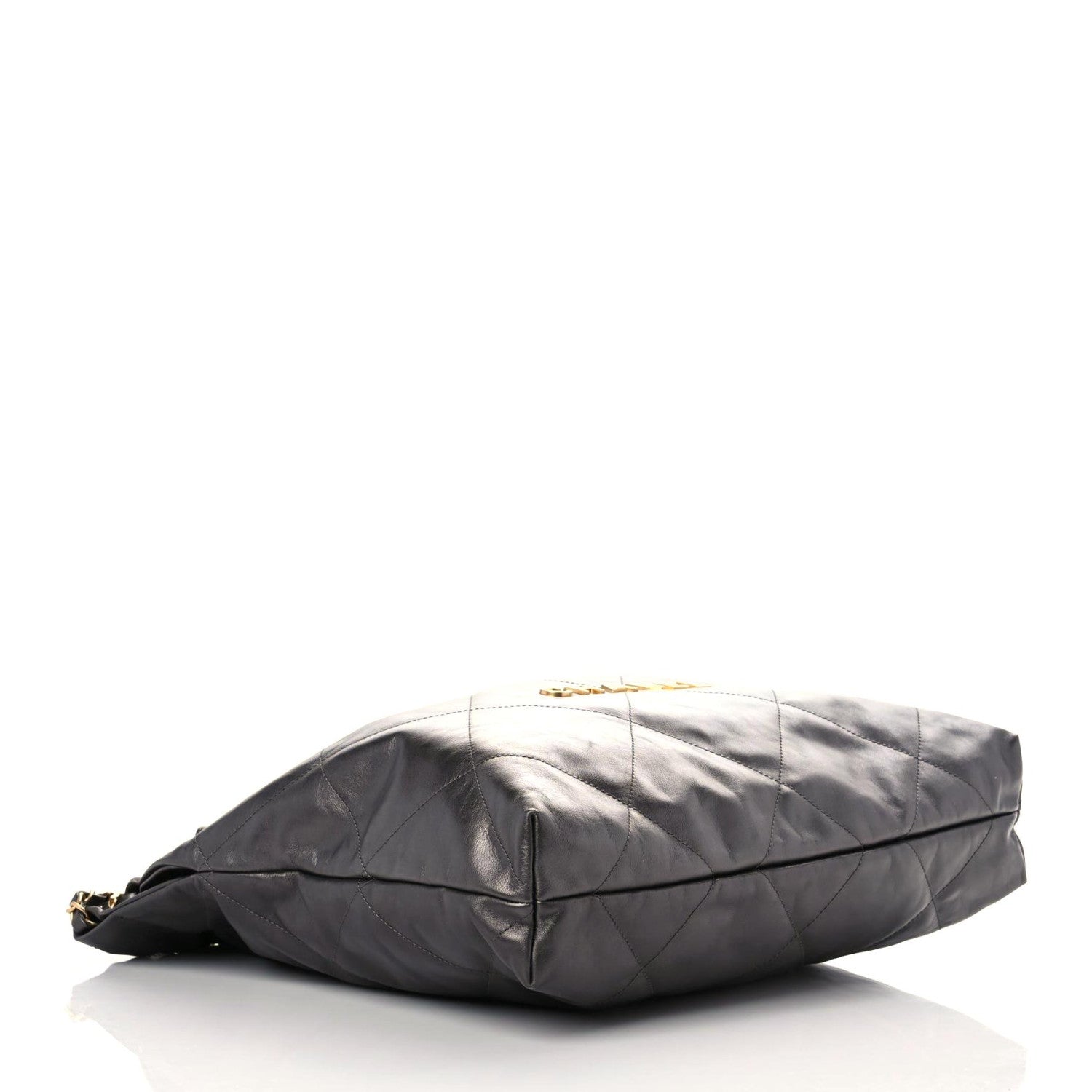 Chanel Metallic Calfskin Quilted Small Chanel 22 Ruthenium 5 of 10