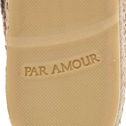 Gucci Lame Nappa GG Monogram Espadrilles 36 Brown Beige Light Bronze 7 of 11