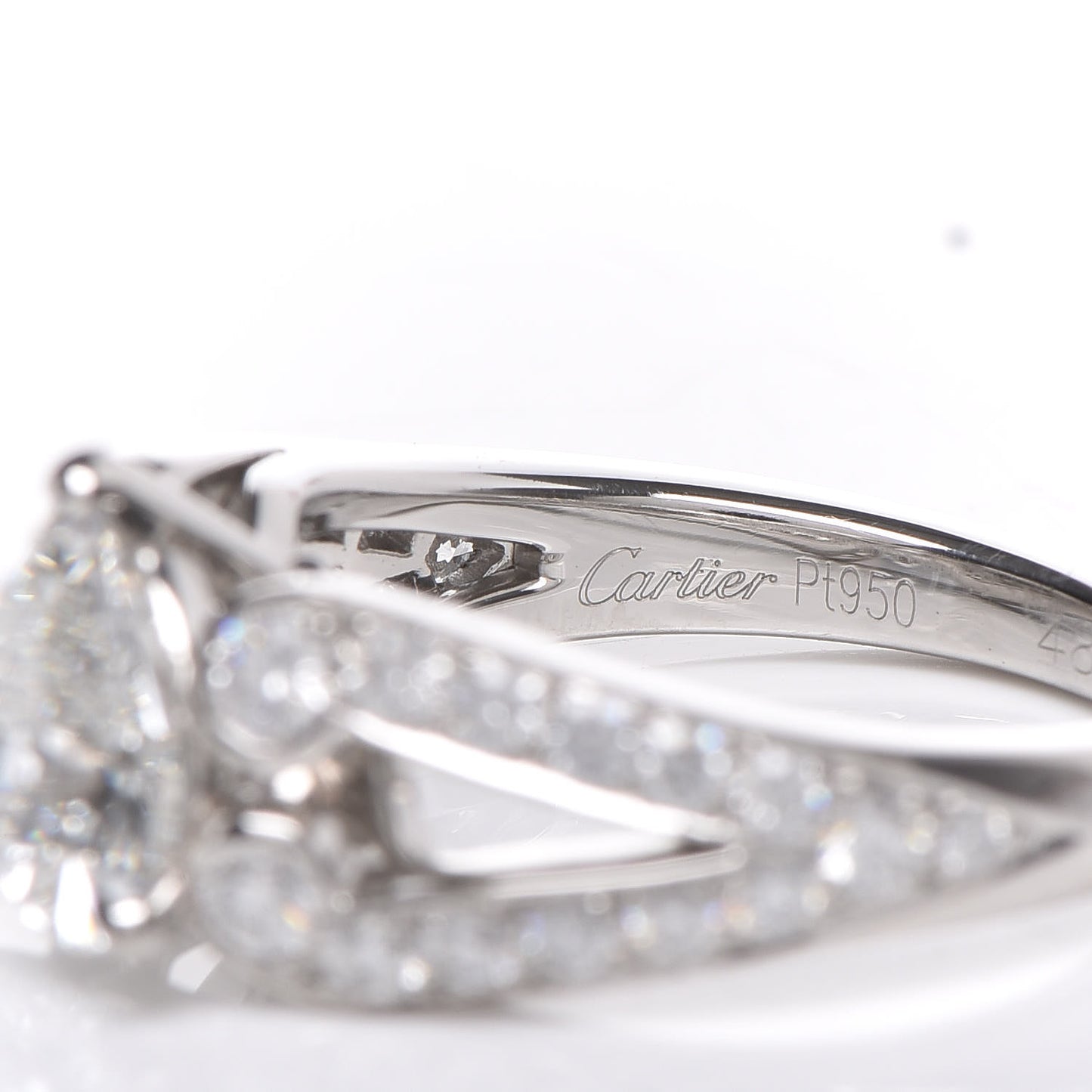 Platinum Diamond 1.53ct You’re Mine Heart Solitaire Engagement Ring 48 4.25