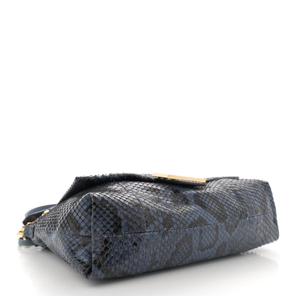Fendi Snakeskin Medium Mamma Baguette Myrtle 4 of 10