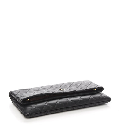 Chanel Lambskin Quilted CC Beauty Clutch Black 3 of 7