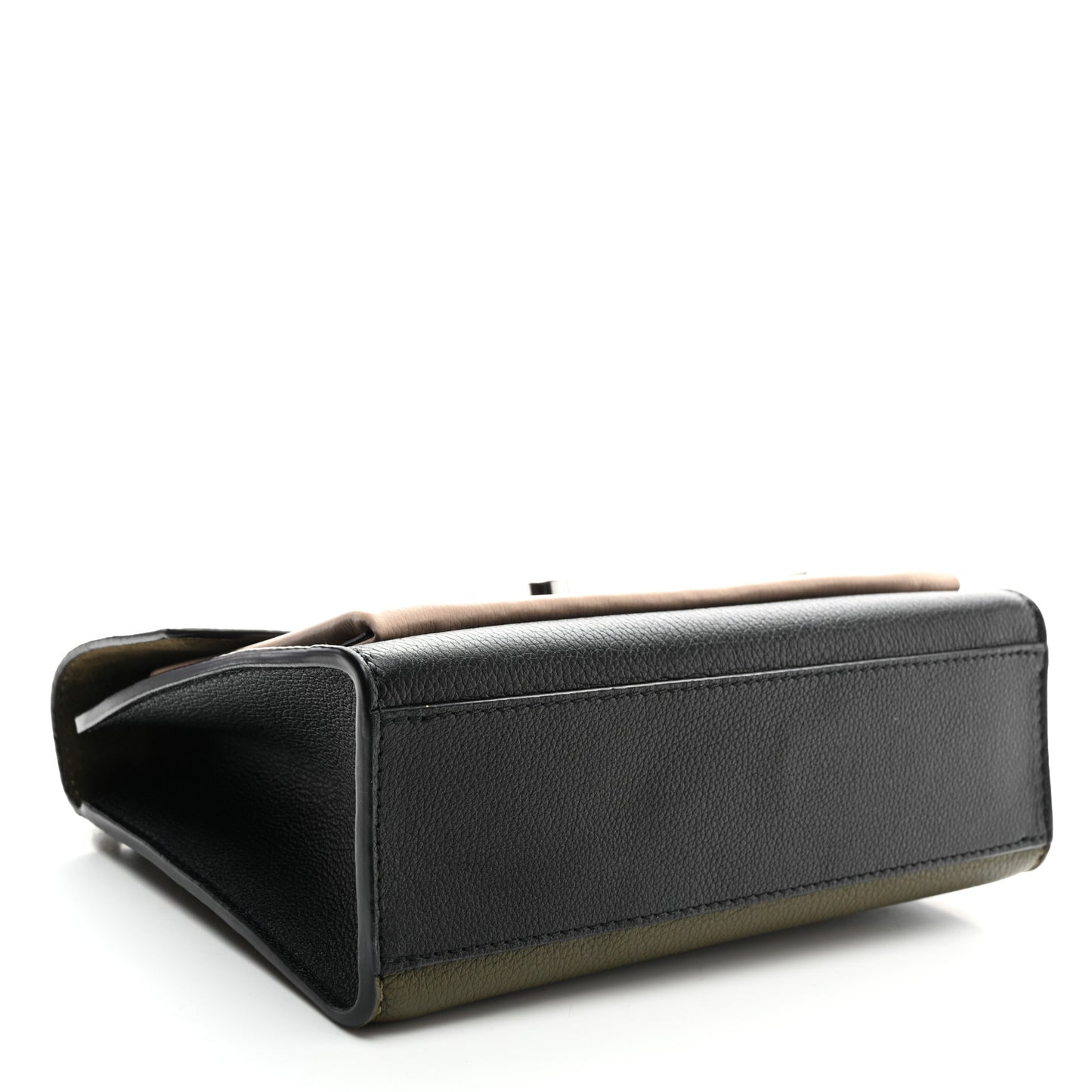 Soft Calfskin My Lockme Top Handle Laurier Green Toffee Latte Beige Black