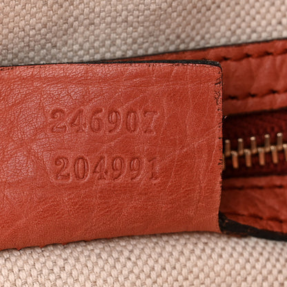 Gucci Pebbled Calfskin Medium New Jackie Shoulder Bag Coral 7 of 15