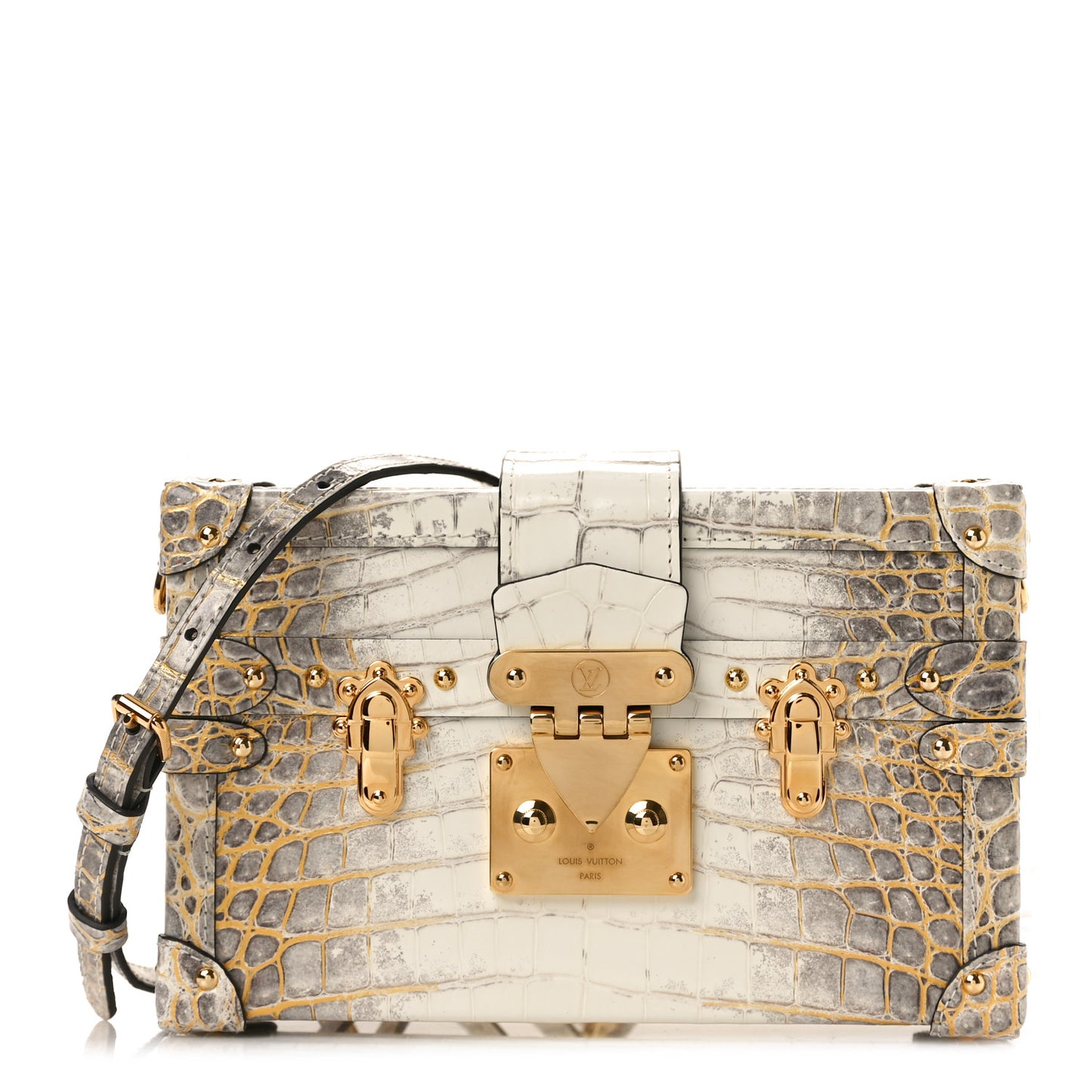 Alligator Petite Malle Natural White