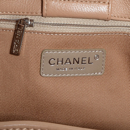 Chanel Calfskin Executive Large Bowler Dark Beige 6 of 7