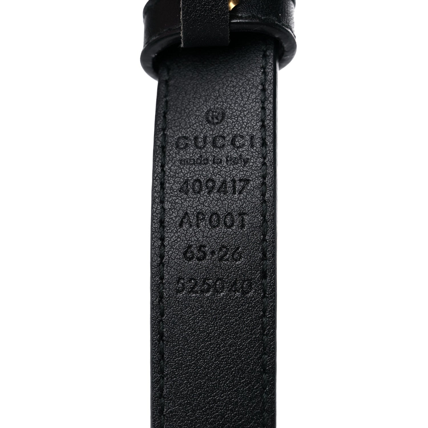 Gucci Calfskin Double G 20mm Belt 65 26 Black 3 of 5