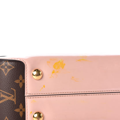 Louis Vuitton Patent Calfskin Monogram Cherrywood PM Rose Ballerine 9 of 13