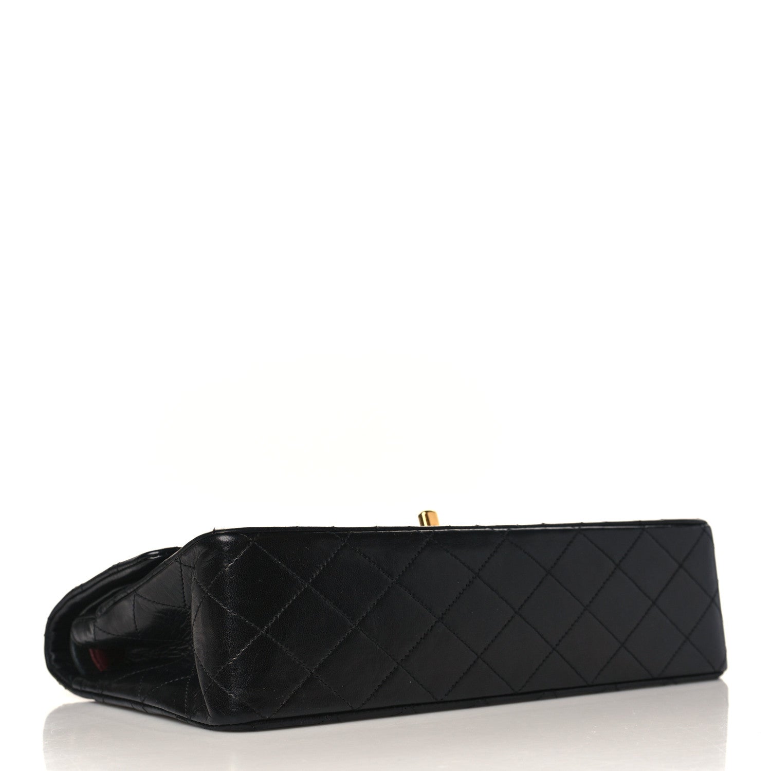 Chanel Lambskin Quilted Medium Double Flap Black 4 of 10