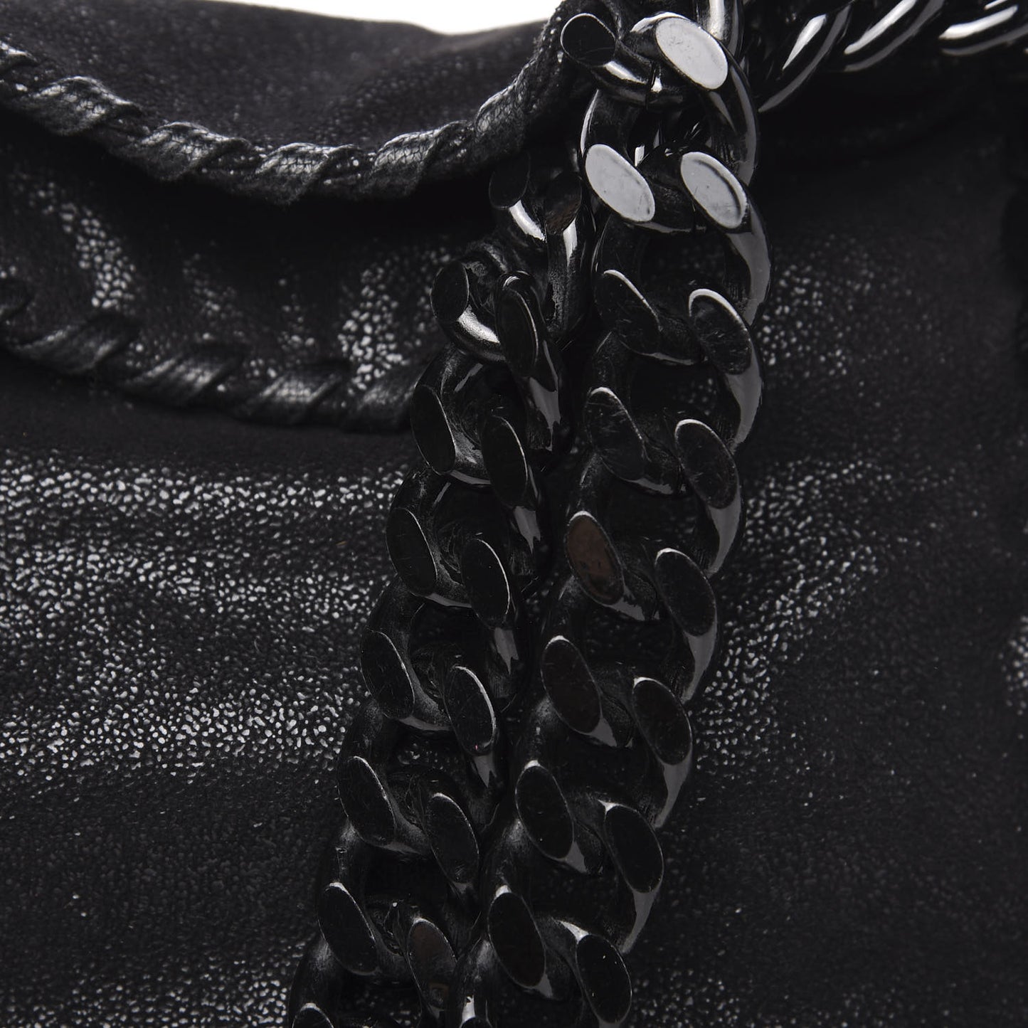 Shaggy Deer Small Falabella Tote Black