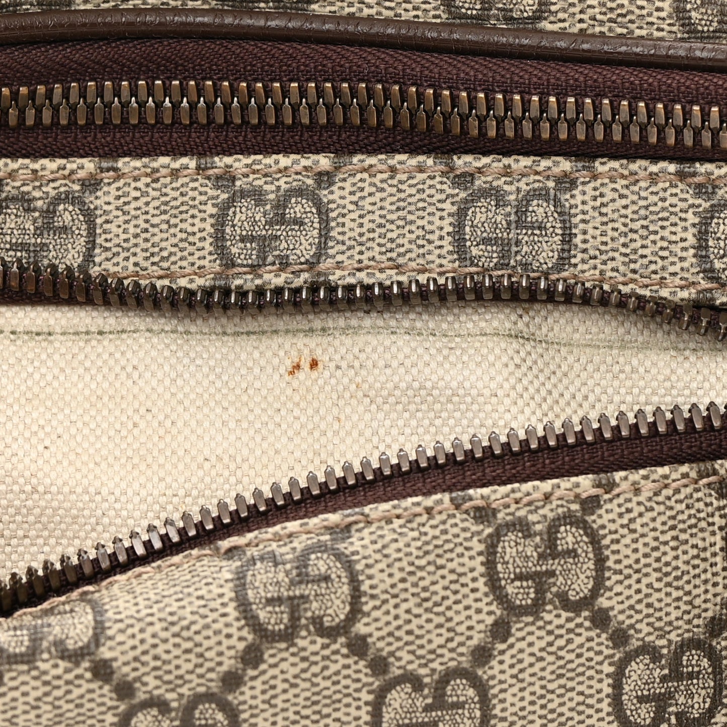 GG Supreme Monogram Courrier Belt Bag Beige New Acero