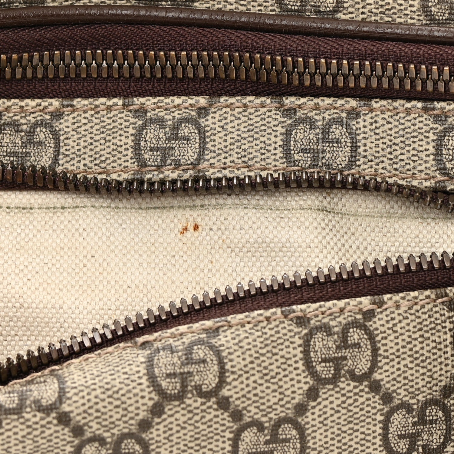 Gucci GG Supreme Monogram Courrier Belt Bag Beige New Acero 13 of 13