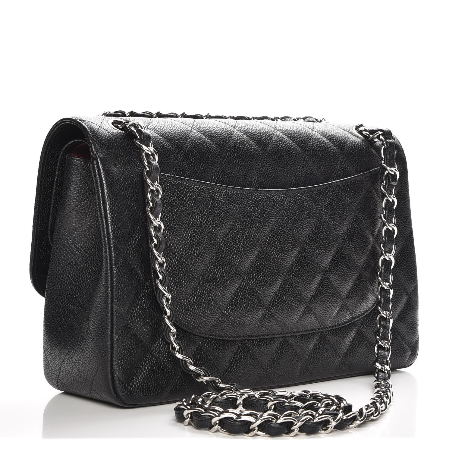 Chanel Caviar Quilted Jumbo Double Flap Black 4 of 8