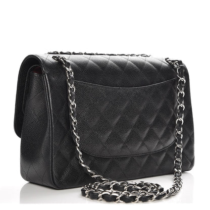 Chanel Caviar Quilted Jumbo Double Flap Black 4 of 8