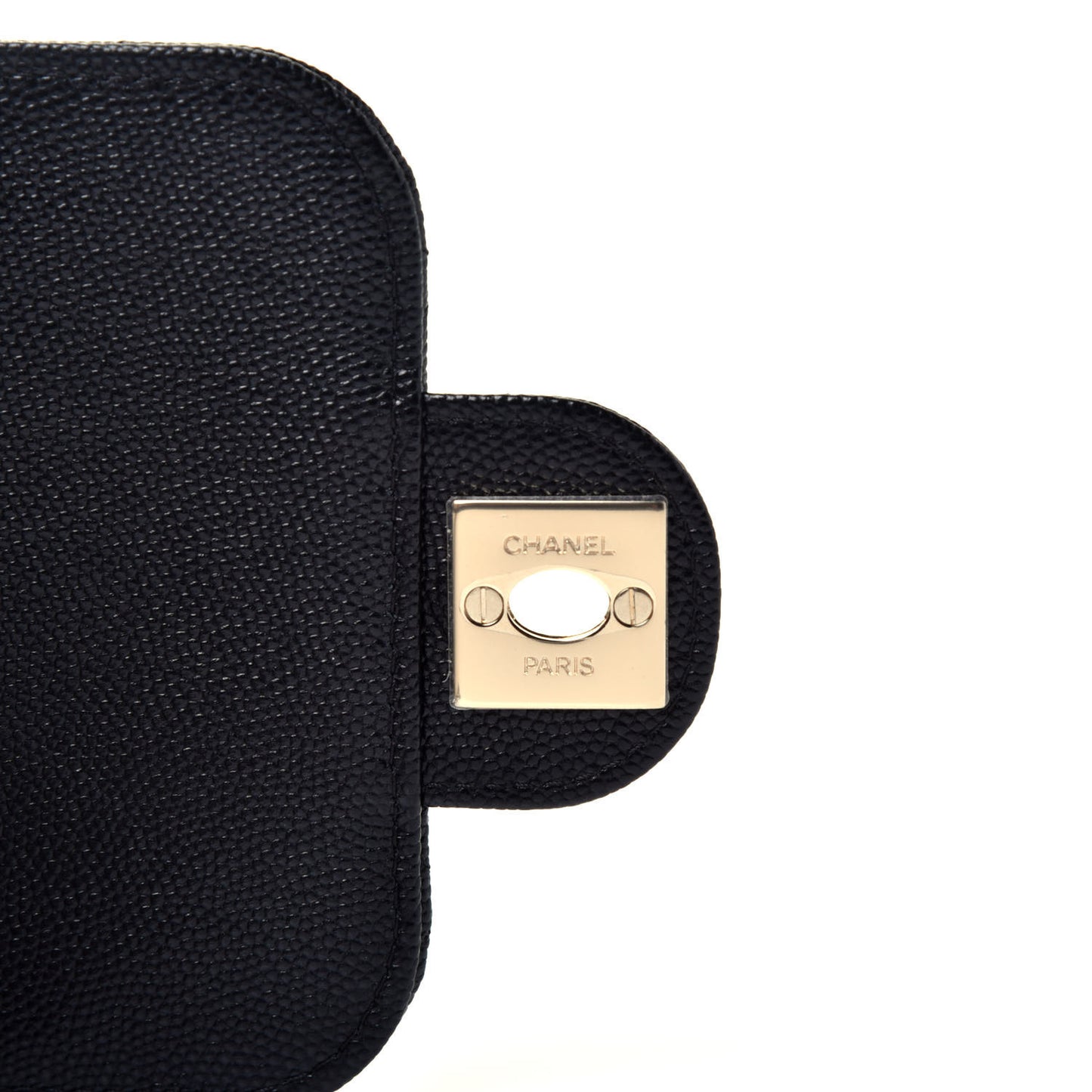 Caviar Quilted Classic Phone Holder Black