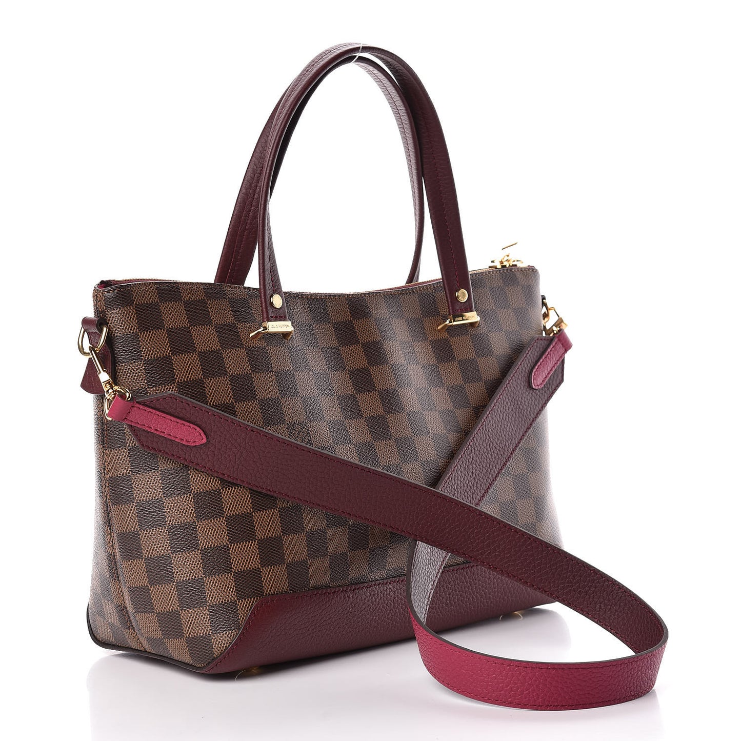Damier Ebene Cuir Taurillon Hyde Park Fuchsia