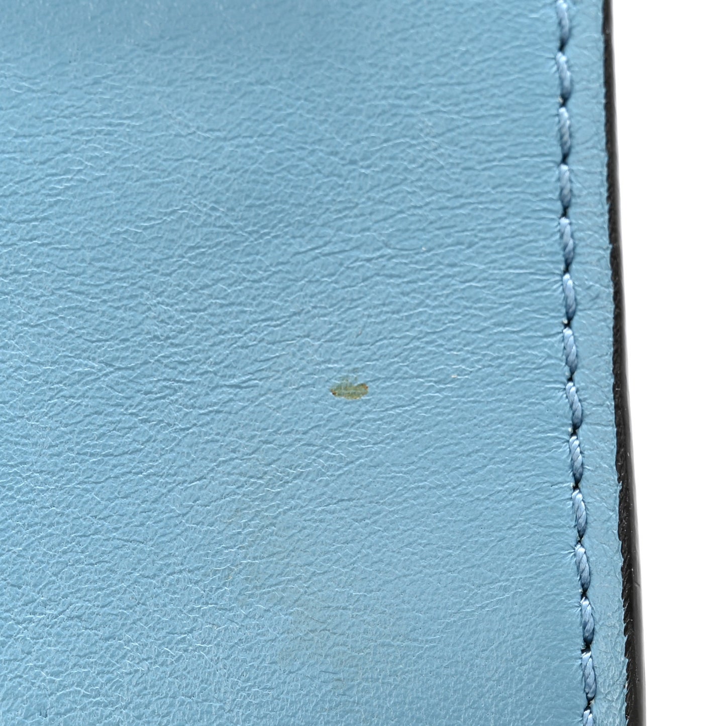 Suede Calfskin Faye Wallet On Strap Vinyl Blue