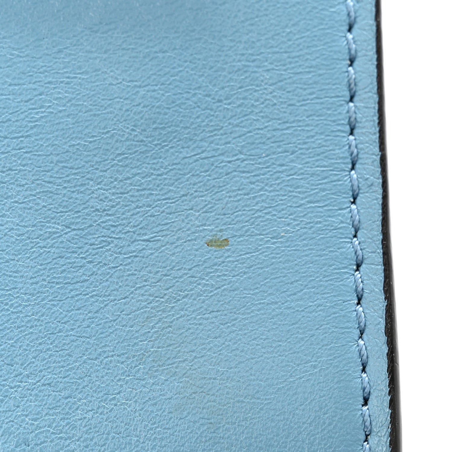 Chloe Suede Calfskin Faye Wallet On Strap Vinyl Blue 12 of 13