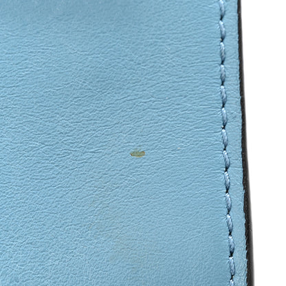 Chloe Suede Calfskin Faye Wallet On Strap Vinyl Blue 12 of 13