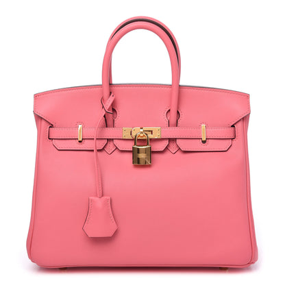 Hermes Swift Birkin 25 Rose Azalee 1 of 11