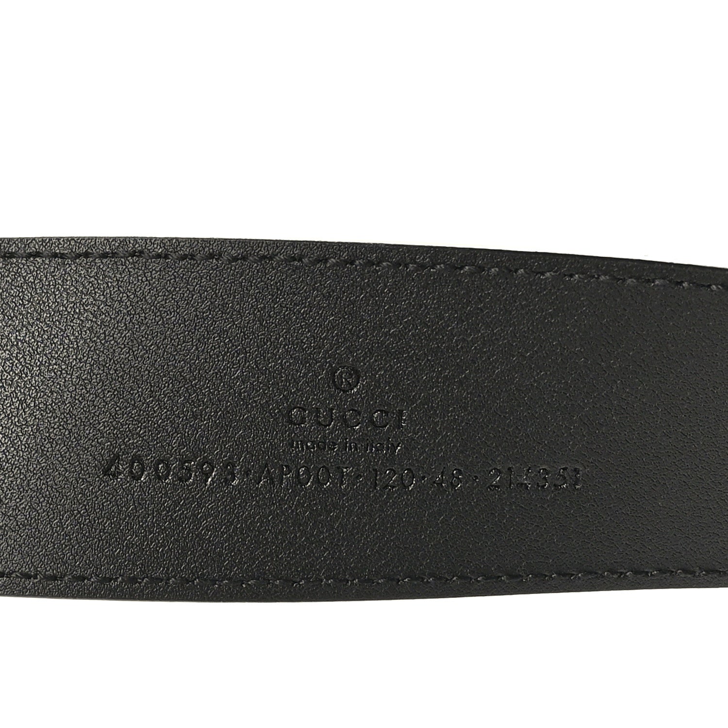 Gucci Calfskin Double G 40mm Belt 120 48 Black 4 of 6