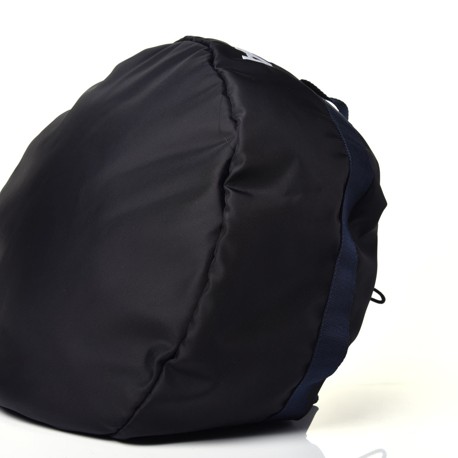 Balenciaga Textured Sport Nylon Logo Embroidered S Wheel Gym Bag Black Bleu Navy 8 of 8