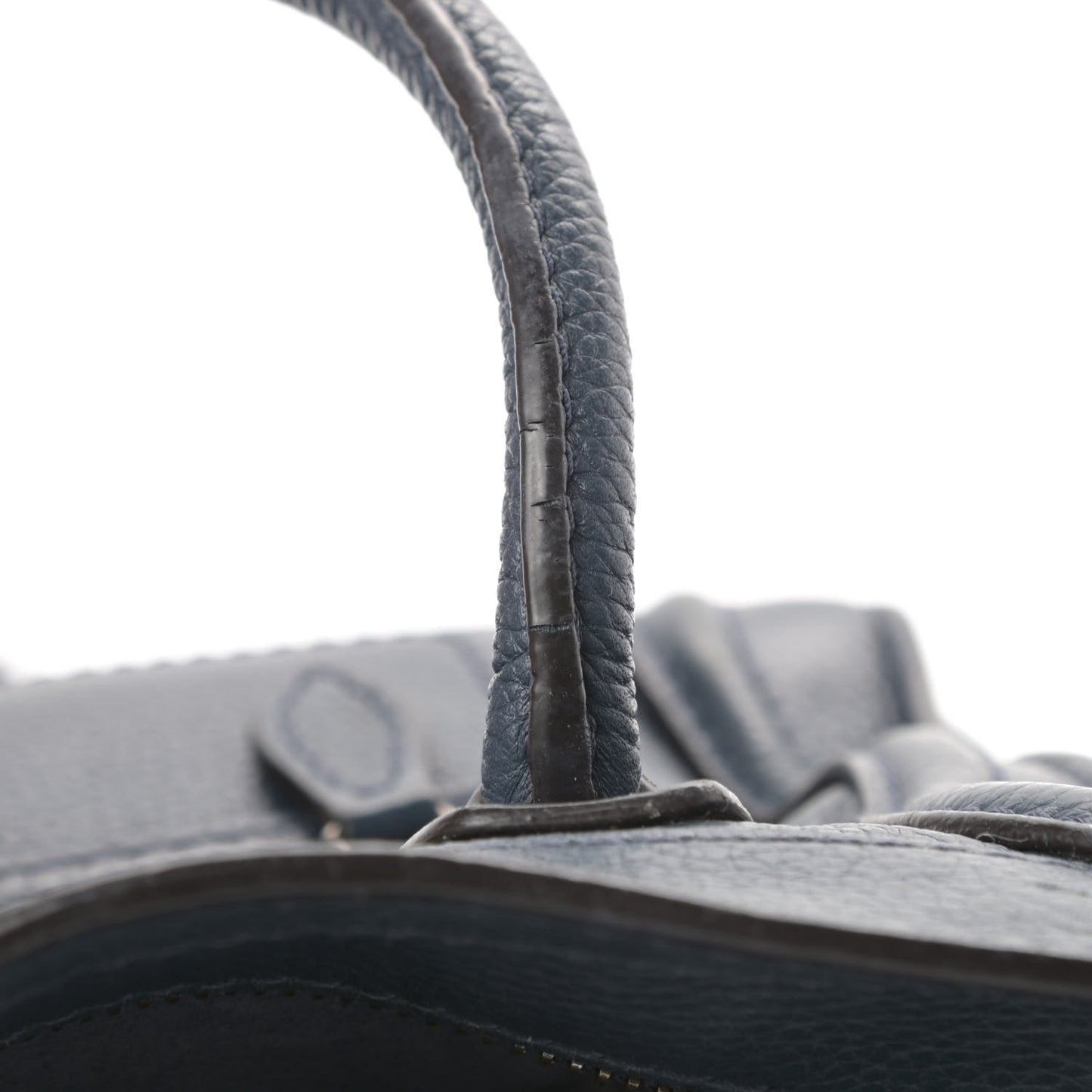 Drummed Calfskin Nano Luggage Orage