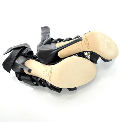 Jimmy Choo Crystal Marine Ankle Wrap Sandals 38 4 of 8