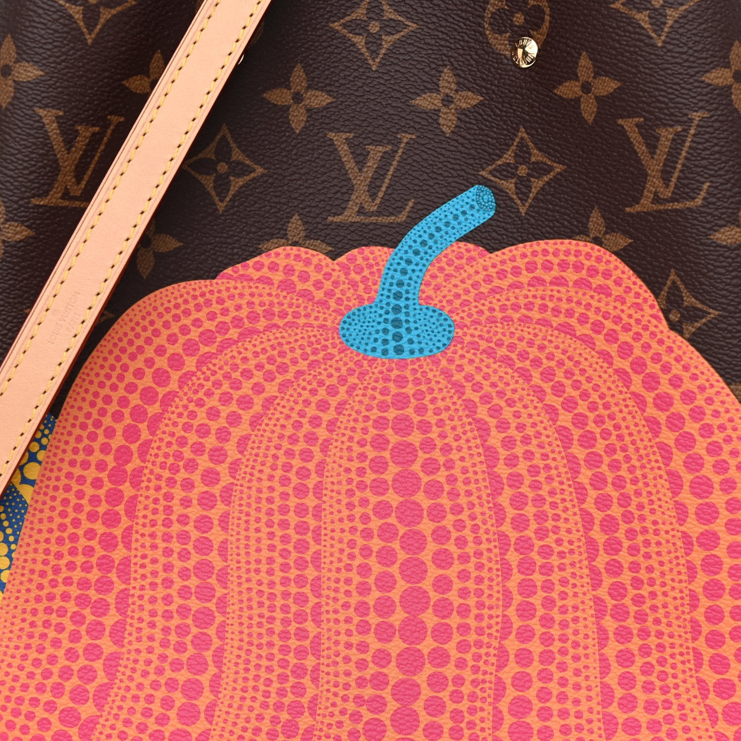 Louis Vuitton LV X YK Monogram Kusama Pumpkin Neonoe MM 7 of 9