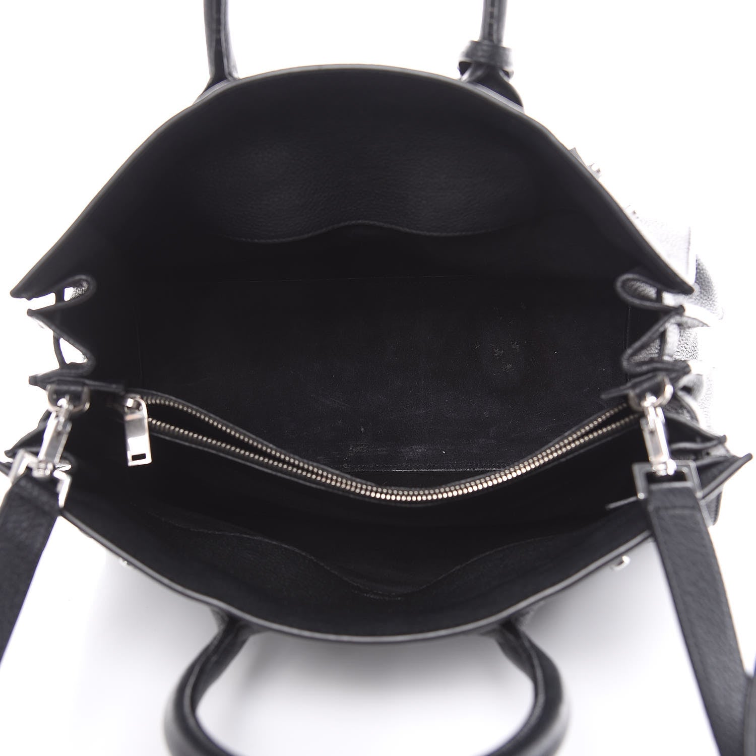 Saint Laurent Grained Calfskin Small Supple Sac De Jour Black 5 of 16