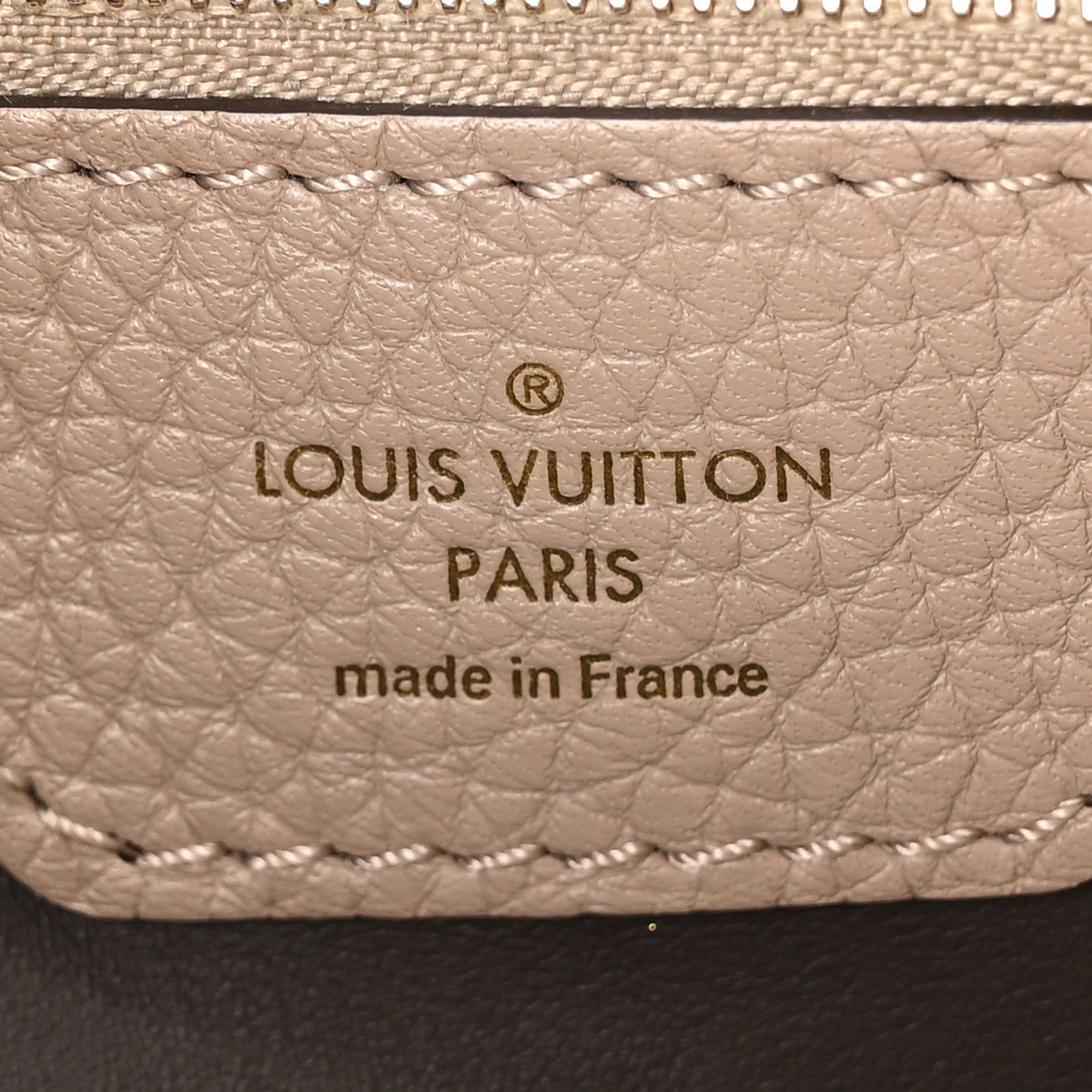 Louis Vuitton Taurillon Capucines MM Galet Galet 6 of 11
