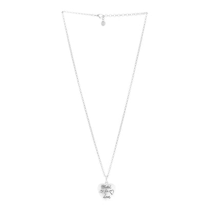Gucci Sterling Silver Blind for Love Heart Pendant Necklace 3 of 8