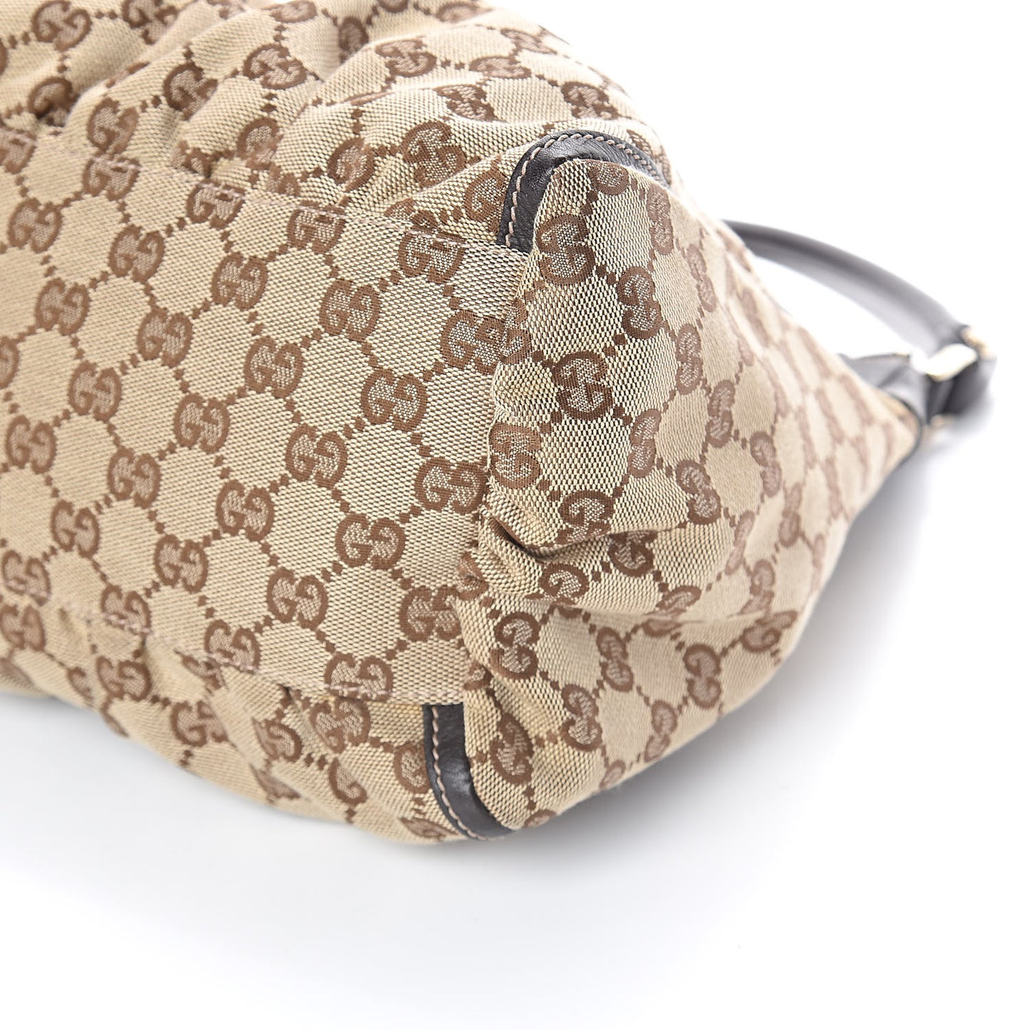 Monogram Large D Gold Hobo Dark Brown