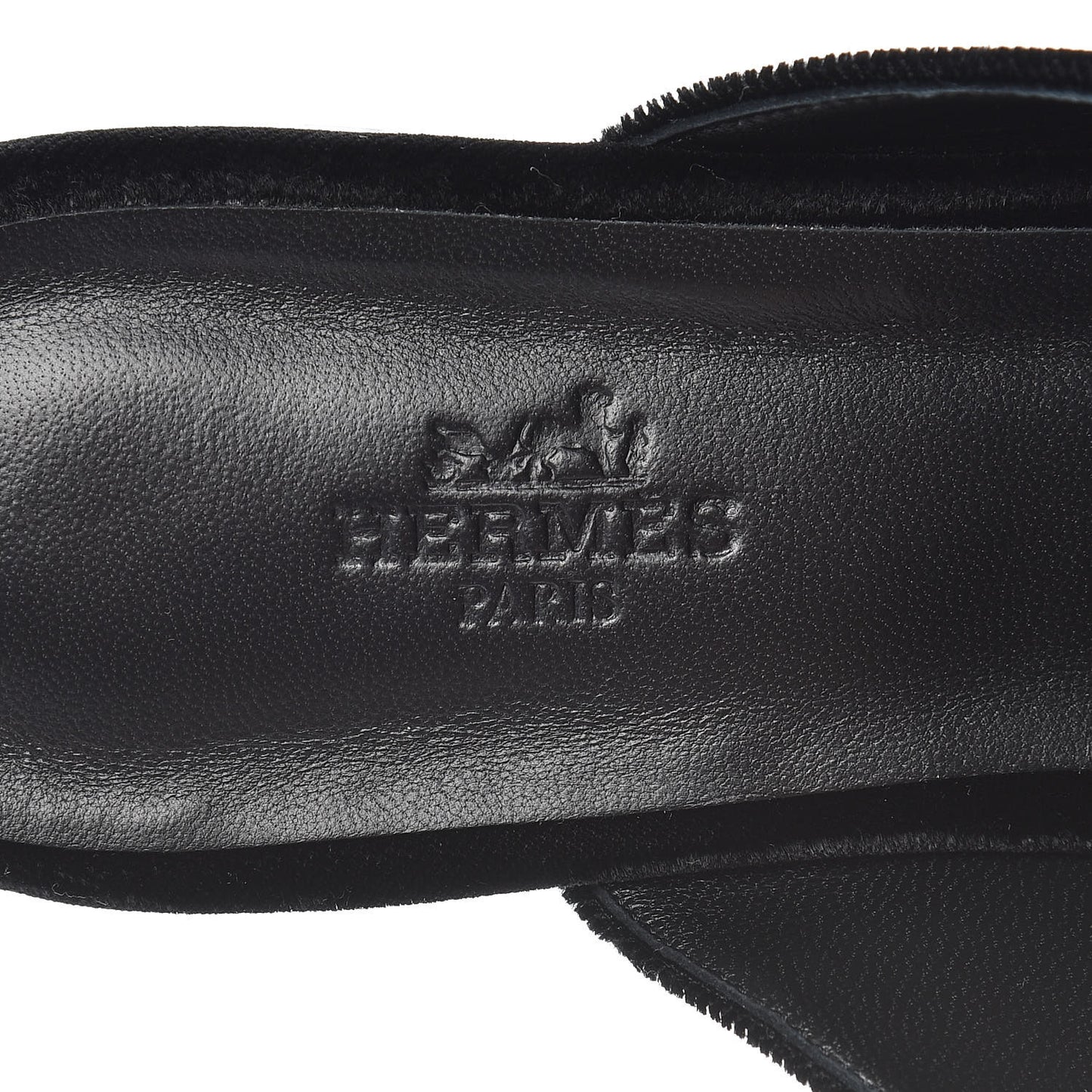 Velvet Trocadero Mule 37.5 Black